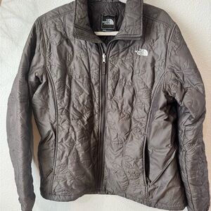 The North Face Women's Dark Brown Quilted Jacket. Size XL